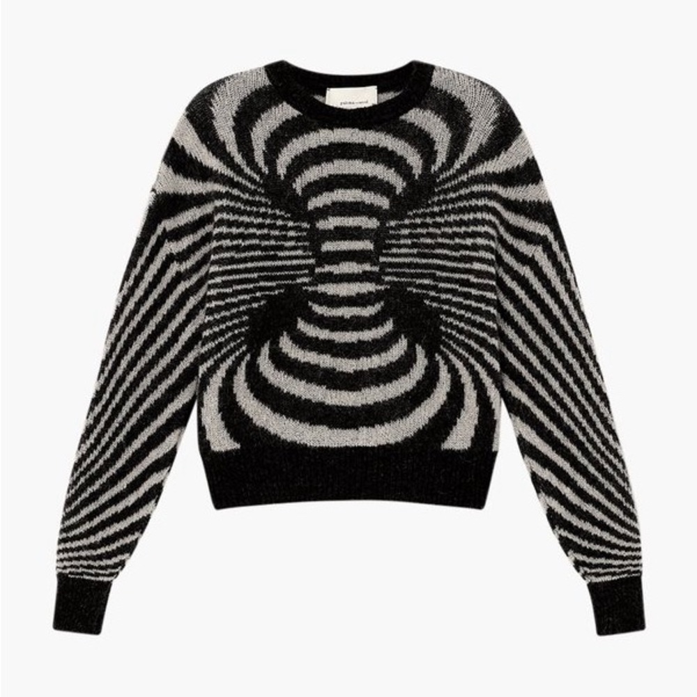Paloma Wool Matrix Sweater // Monochrome Optical Illusion Sweater